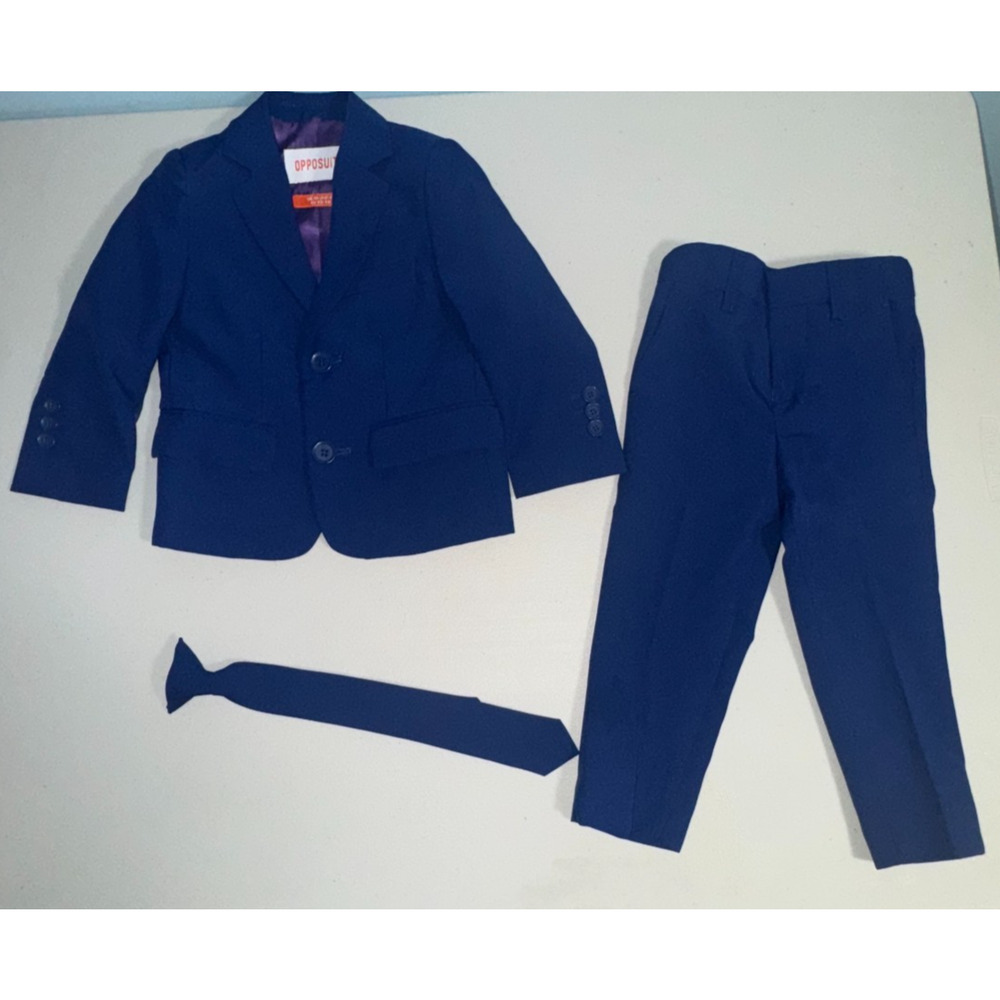 OppoSuits Boys 2Y Slim Fit Suit Clip onTie Adjustable Waist Pockets Formal Event